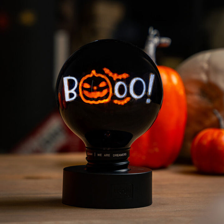 Lampe de table décorative en forme d'ampoule - LEGAMI Bulb Fiction XL - Pumpkin Booo