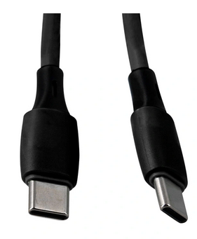 Câble USB-C vers USB-C noir 1 m PVC