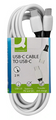Câble USB-C vers USB-C blanc 2 m PVC