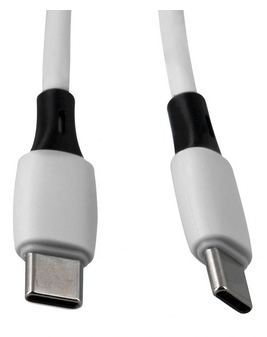 Câble USB-C vers USB-C blanc 2 m PVC