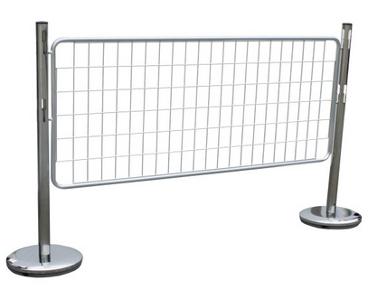 Poteau de Barrière Chromé VISO 150x100 mm