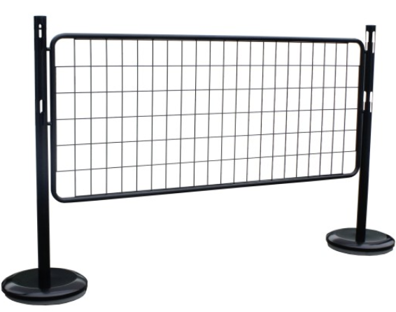 Poteau-barrière 150x100 Noir