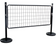 Poteau-barrière 150x100 Noir