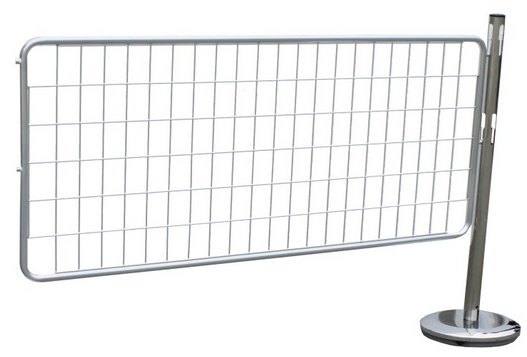 Poteaux de Barrière 150x100 Chromé