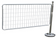 Poteaux de Barrière 150x100 Chromé