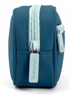 Trousse double 22x9 cm- Bleu fonçé