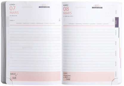 Agenda Forum Color Les Rideuses 12,5 x 17,5 cm Journalier Exacompta
