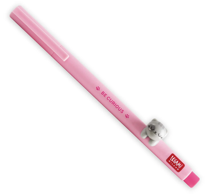 Stylo gel effaçable rose Kitty Chat LEGAMI