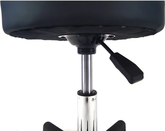 Tabouret de travail PVC noir