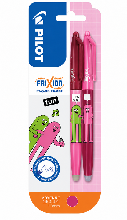 Stylo Roller Frixion Ball FRIENDS lot de 2