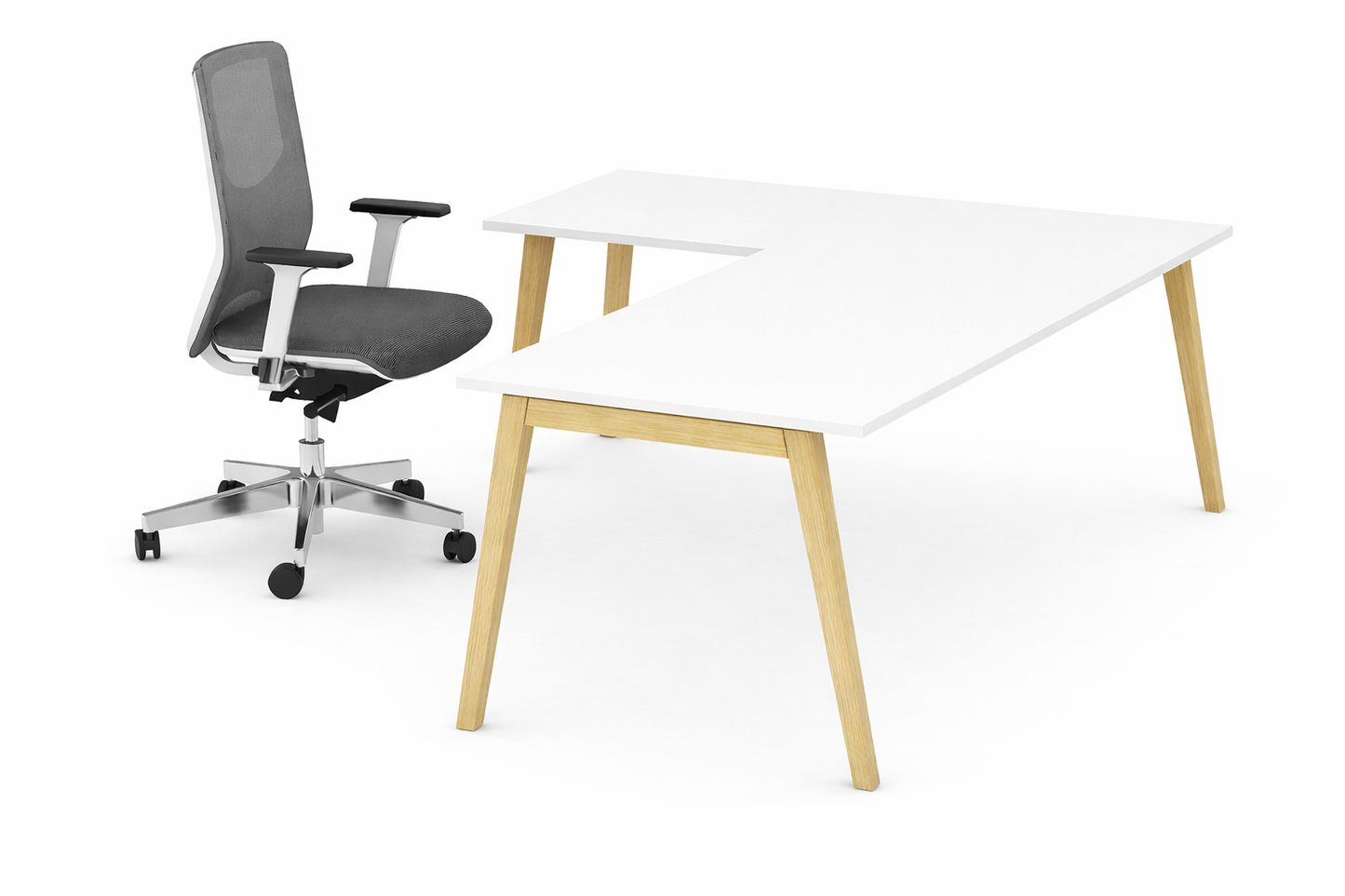 Retour droit 120x60cm blanc - gamme scandinave