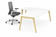 Retour droit 120x60cm blanc - gamme scandinave