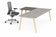 RETOUR DROIT 120X60CM CEDRE GAMME SCANDINAV (PACK)