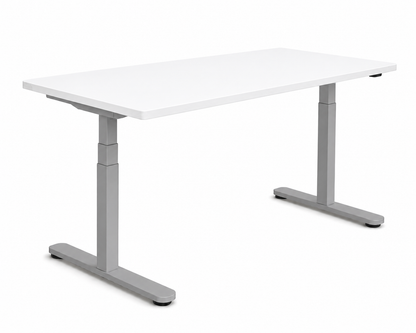 Bureau électrique 160x80 - Gris/Blanc - GAMME LIBERTY
