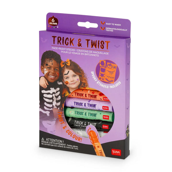 Set de 6 Sticks de Maquillage Visage Halloween