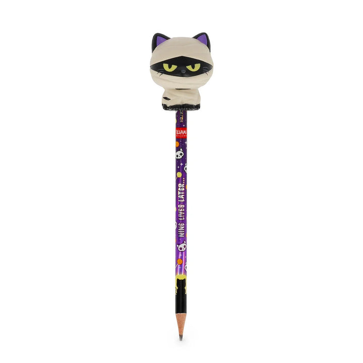 Crayon à papier Halloween avec topper squishy - Legami - Kitty Mummy - Mine HB