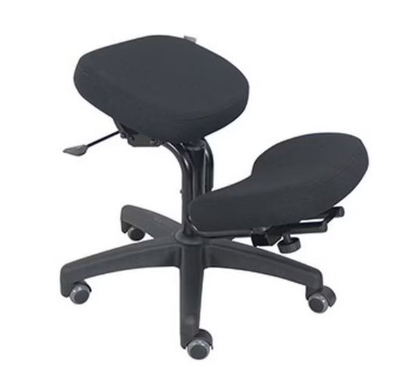 siege de bureau assis genoux-tibias h1 noir DEVA2