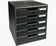 Module de classement A4 5 tiroirs noir
