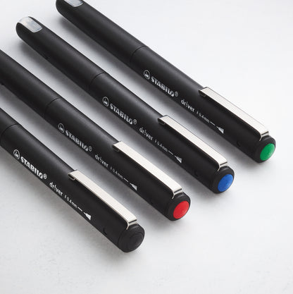 Feutres à Pointe Fine - Étui de 4 Couleurs Variées