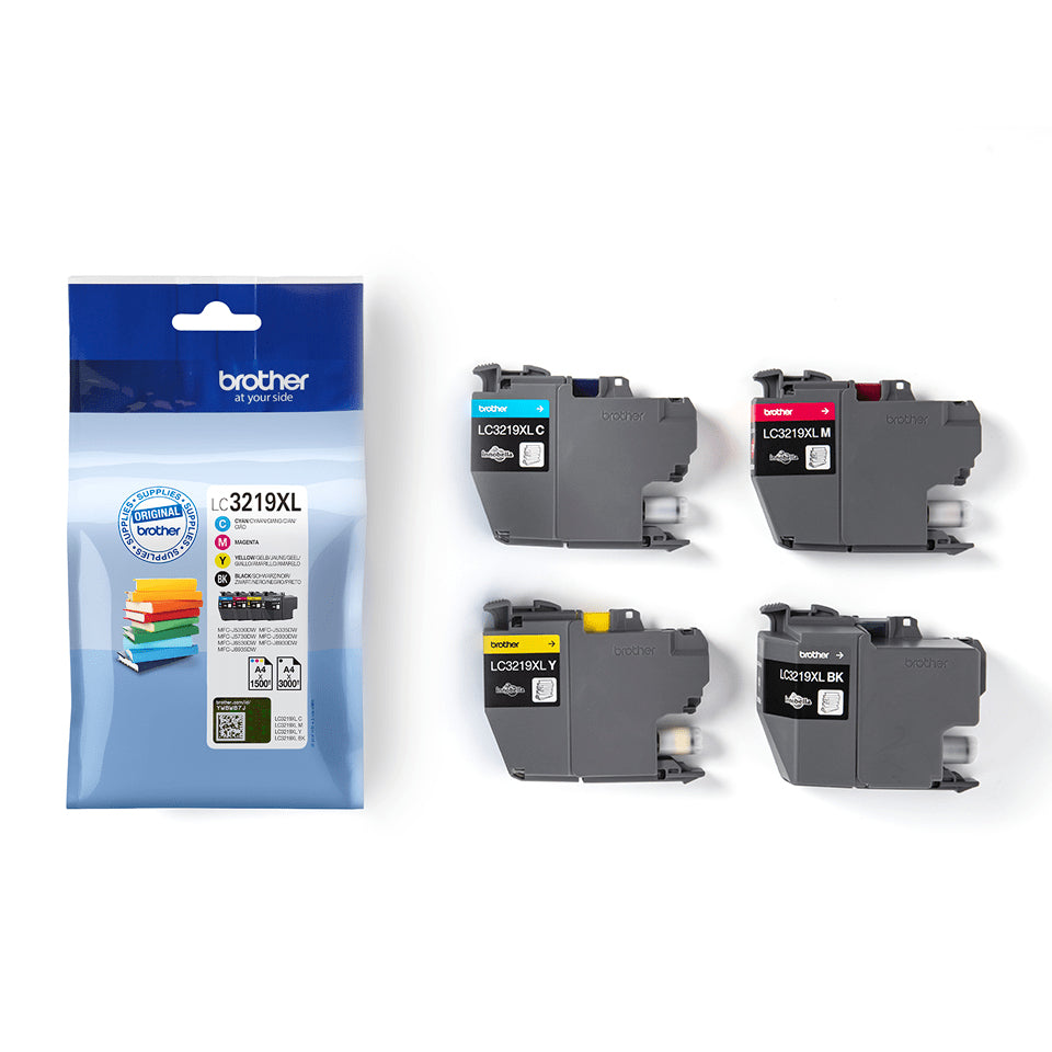 Pack cartouches Brother lc3219xl - haute capacité, 3000 pages
