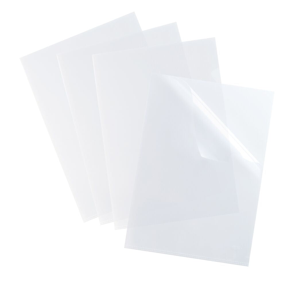 Pochettes coins polypro lisse 12/100 incolore-boite de 100