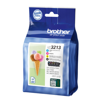 Pack cartouches Brother lc3213 - haute capacité, 400 pages