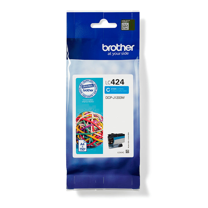 Cartouche d'encre Brother cyan LC424c - 750 pages