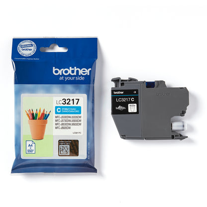 Cartouche d'encre Brother cyan LC3217c - 550 pages