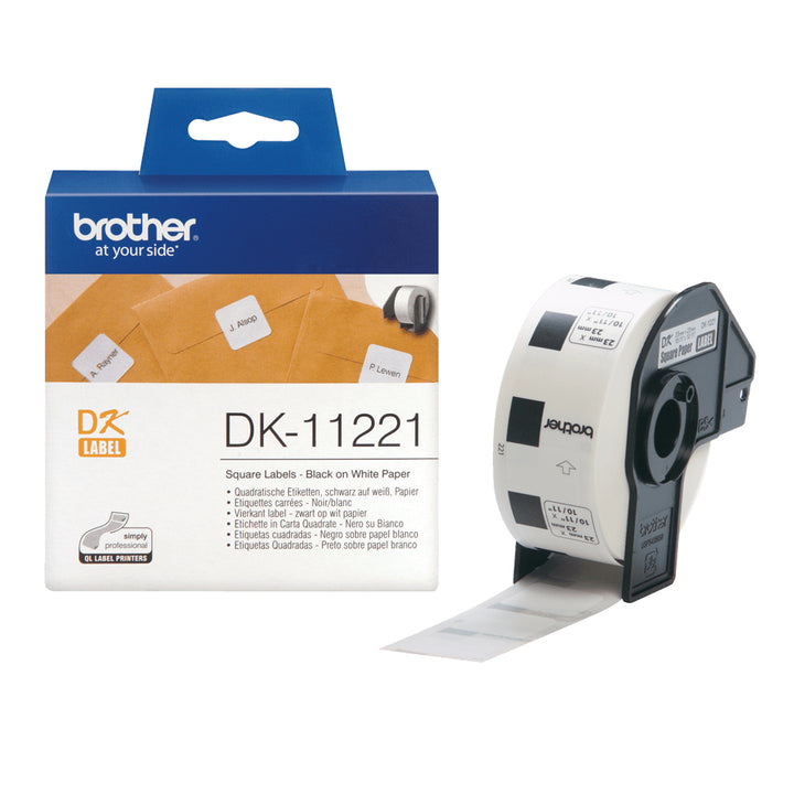 Étiquettes adhésives Brother 23x23mm - DK11221