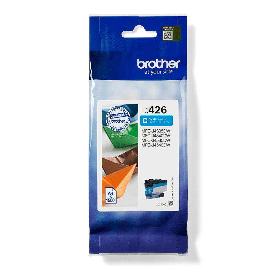 Cartouche d'encre Brother cyan LC426c - 1500 pages