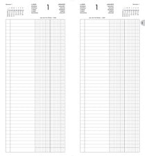 Agenda banque long 1 volume 15x34cm-noir