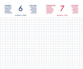 Agenda Chantier journalier 8X13cm - 1 jour par page