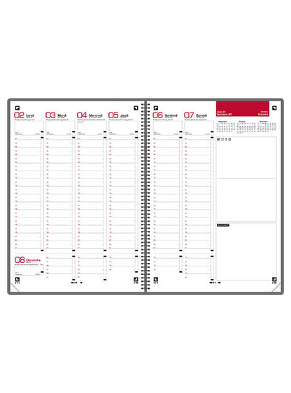 Agenda semainier oxford heritage -21x29.7cm-spirale