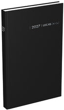 Agenda journalier carré euro-centimes 14x22cm-noir