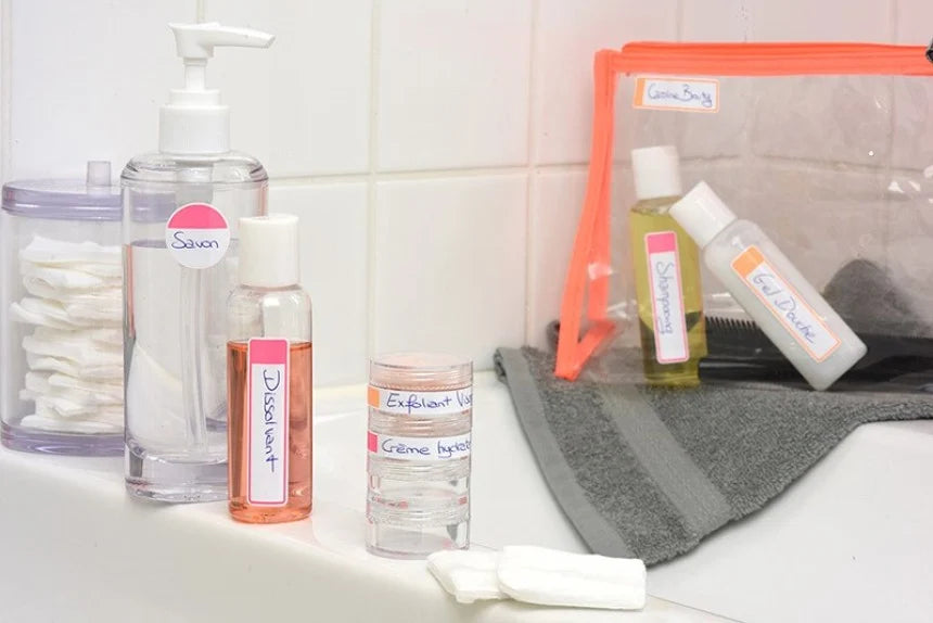 Etiquette plastifiée waterproof  86x17- sachet de 24