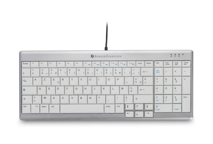 Clavier compact ergonomique avec pavé numérique