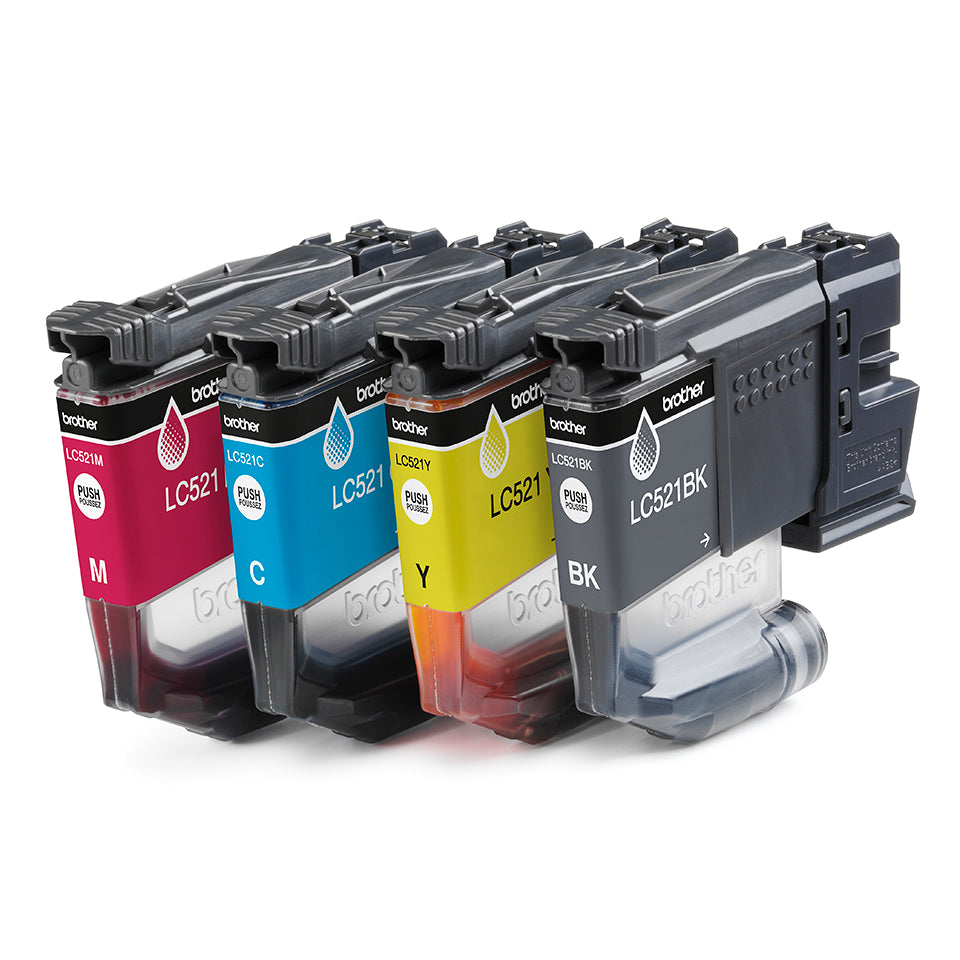 Multipack Brother lc521val - cartouches d'encre haute capacité