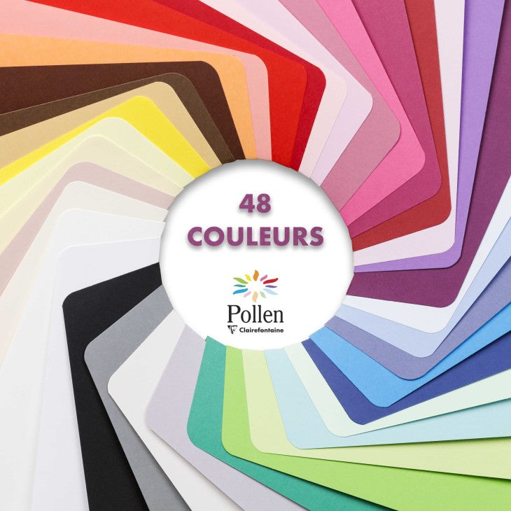 Carte pliée 13,5x13,5cm - couleur clémentine