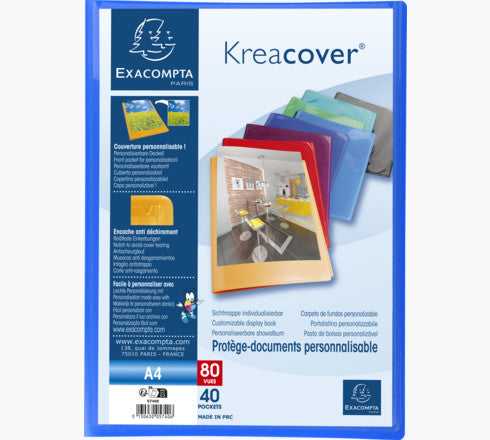 Protège document personnalisable kreacover 80 vues opaque