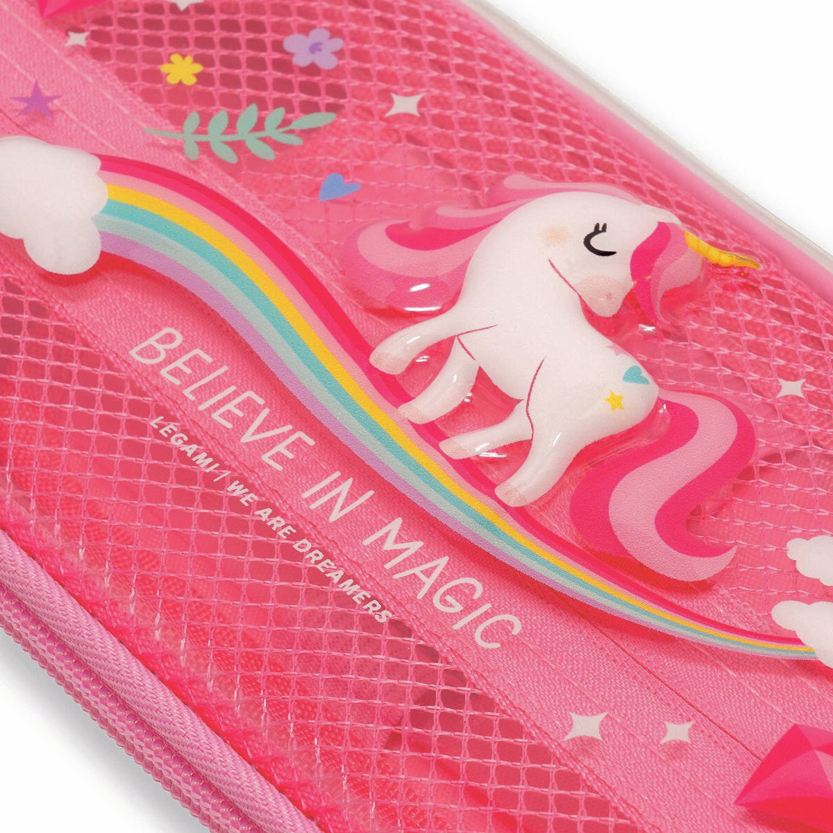 Trousse wonderwow Legami unicorn - fermeture éclair pratique