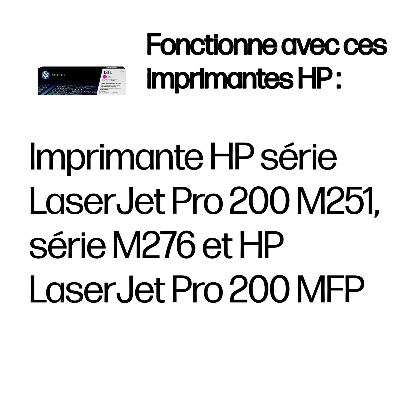Cartouche toner HP magenta 131a - rendement 1800 pages