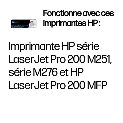Cartouche toner HP magenta 131a - rendement 1800 pages