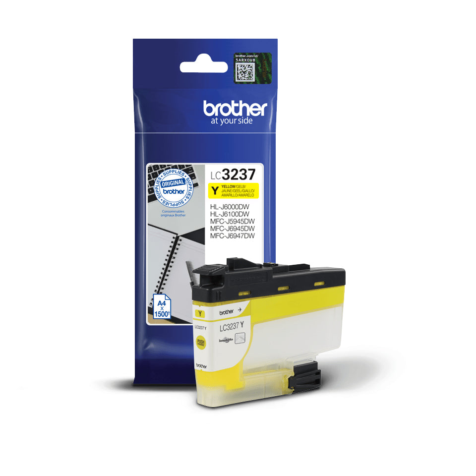 Cartouche d'encre Brother LC3237y - jaune, 1500 pages