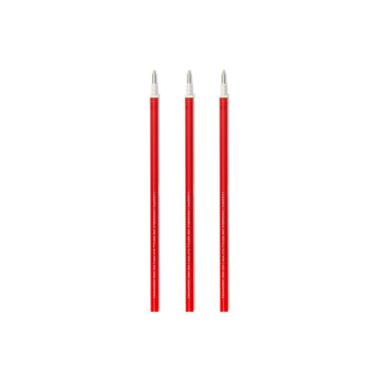 Recharges Stylo Effaçable Rouge legami  - Pointe 0,7 mm  pack de 3