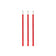 Recharges Stylo Effaçable Rouge legami  - Pointe 0,7 mm  pack de 3