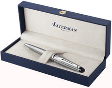 Stylo bille waterman expert acier satiné