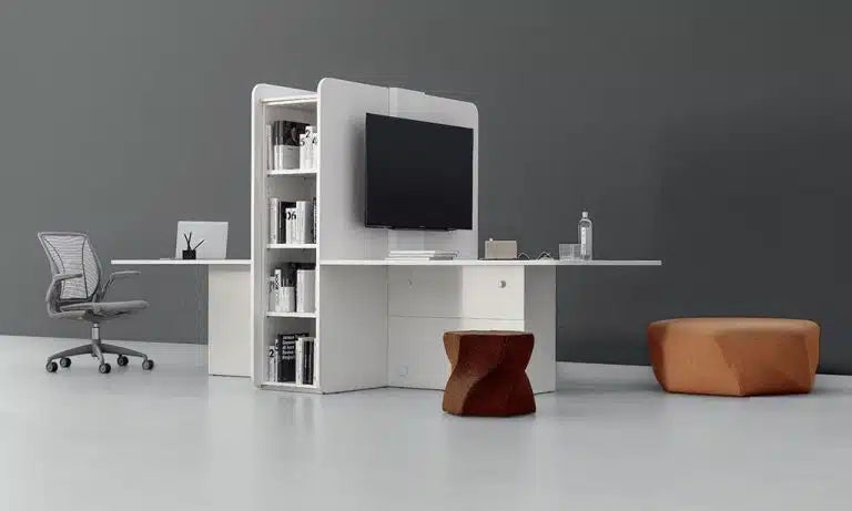 Un bureau individuel avec une zone de réunion attenante