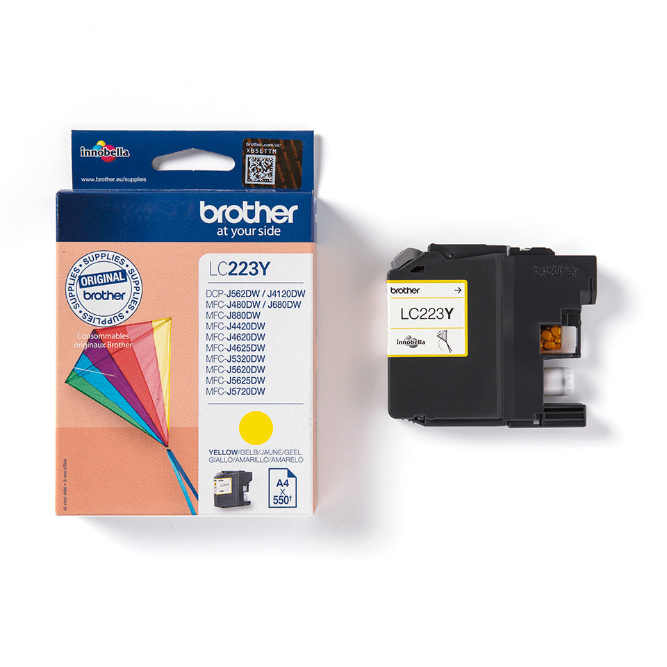Cartouche d'encre Brother LC223y - jaune, 550 pages