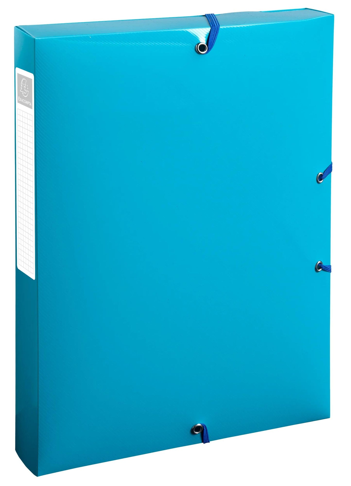 Boite classement polypro bee blue dos 40mm -assorti