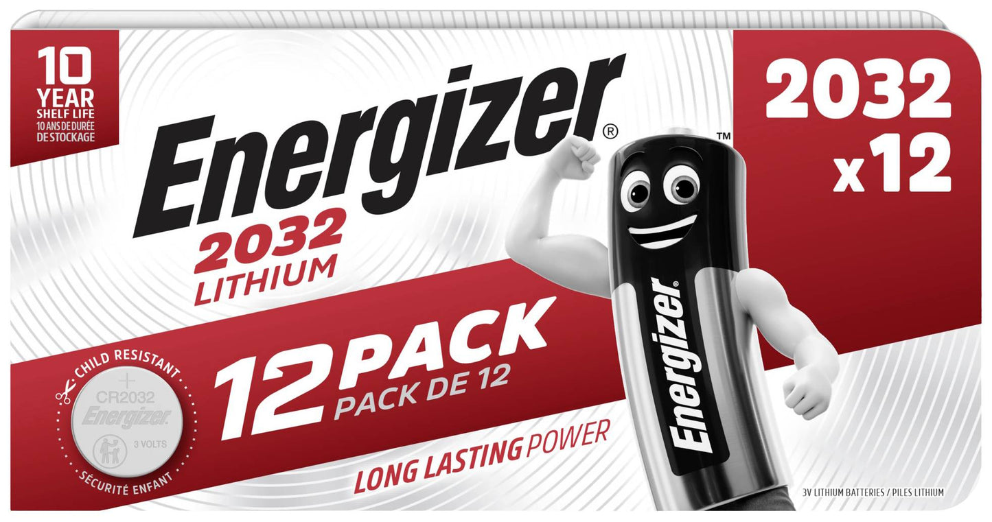 Energizer Std Lithium Cr2032P/12